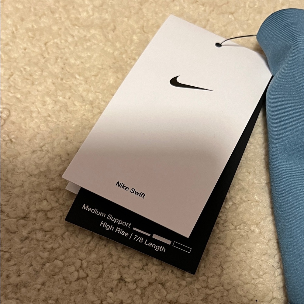 Nike Swift Blue High-Waisted Leggings 7/8 Length NWT Women’s XL Smokey Blue - Picture 4 of 4